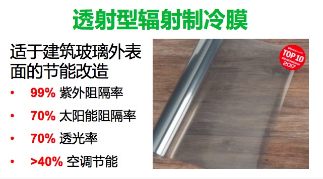 透射型辐射制冷膜